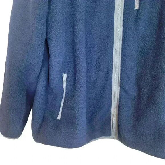 Disney Parks Unisex Adult Blue Poly Fleece w Mickey Embroidery Zip Front Jacket - Picture 5 of 12